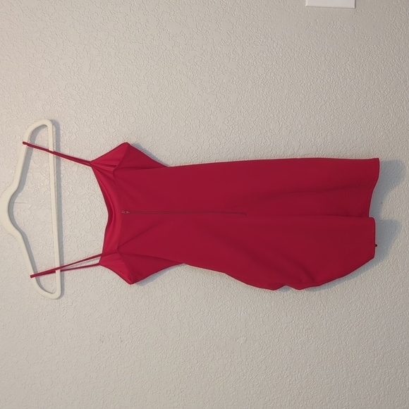 Windsor Ready to Ruche red sleeveless adjustable ruched asymmetrical mini dress - Picture 6 of 10